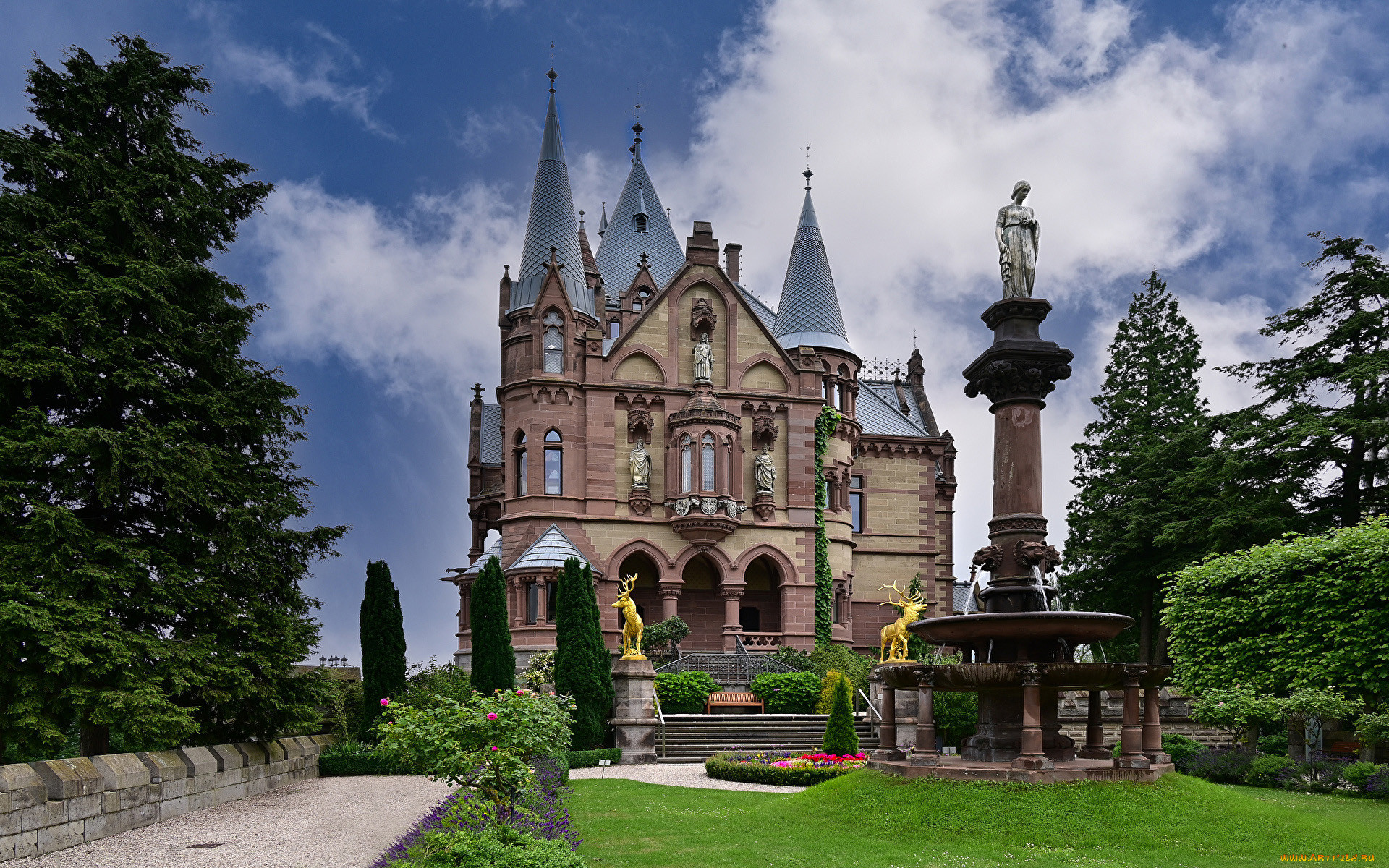 drachenburg castle, ,  , drachenburg, castle